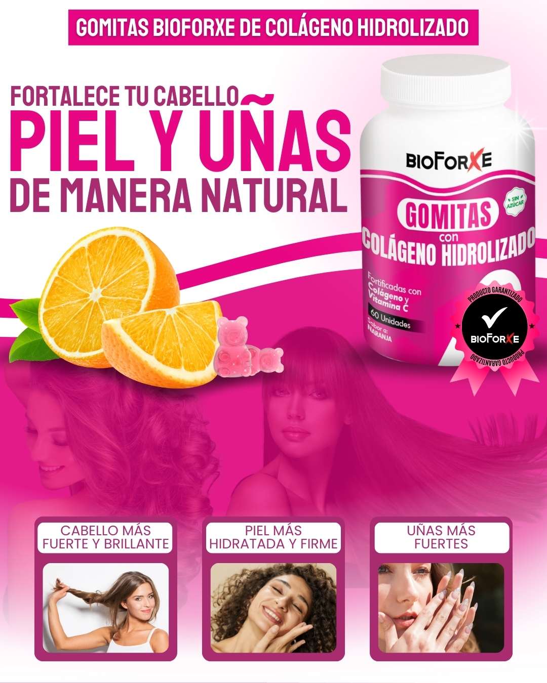 gomitas bioforxe de colágeno hidrolizado
