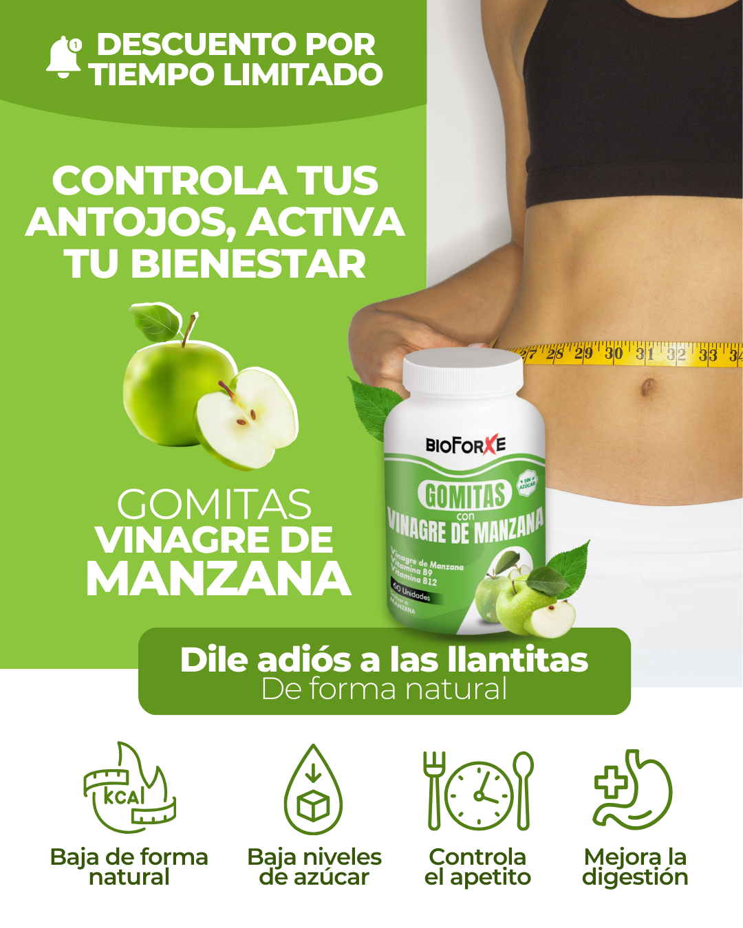GOMITAS DE VINAGRE DE MANZANA